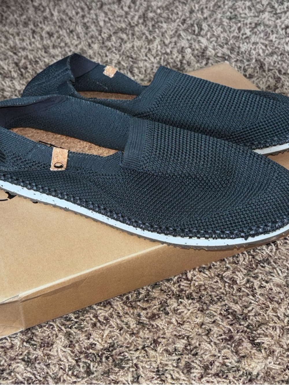 Saola Sequoia Mens Shoes Size 11 Black Slip-On Comfort Breathable Sustainable